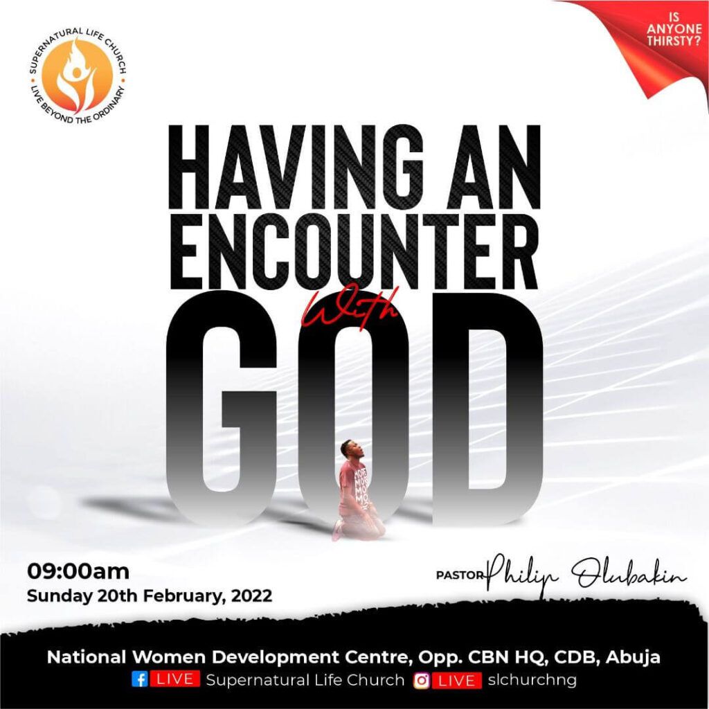 having an encounter with god