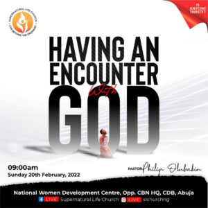 having an encounter with god